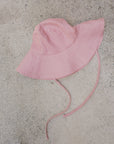 Wide Brim Hat - Rose