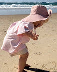 Wide Brim Hat - Rose