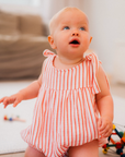 Poppy Stripe Playsuit