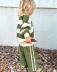 OH Stripe Pants - Olive