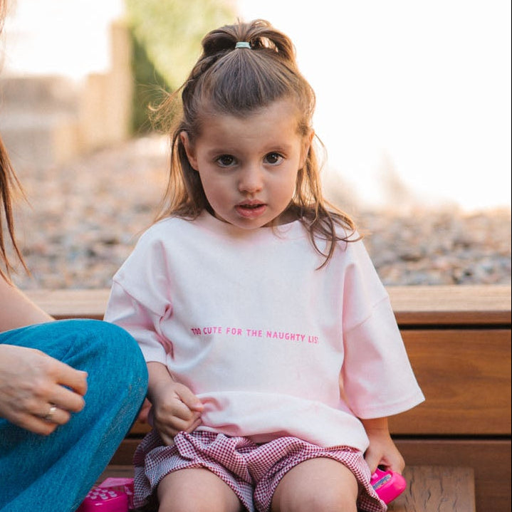 Too Cute Organic Tee - Pink