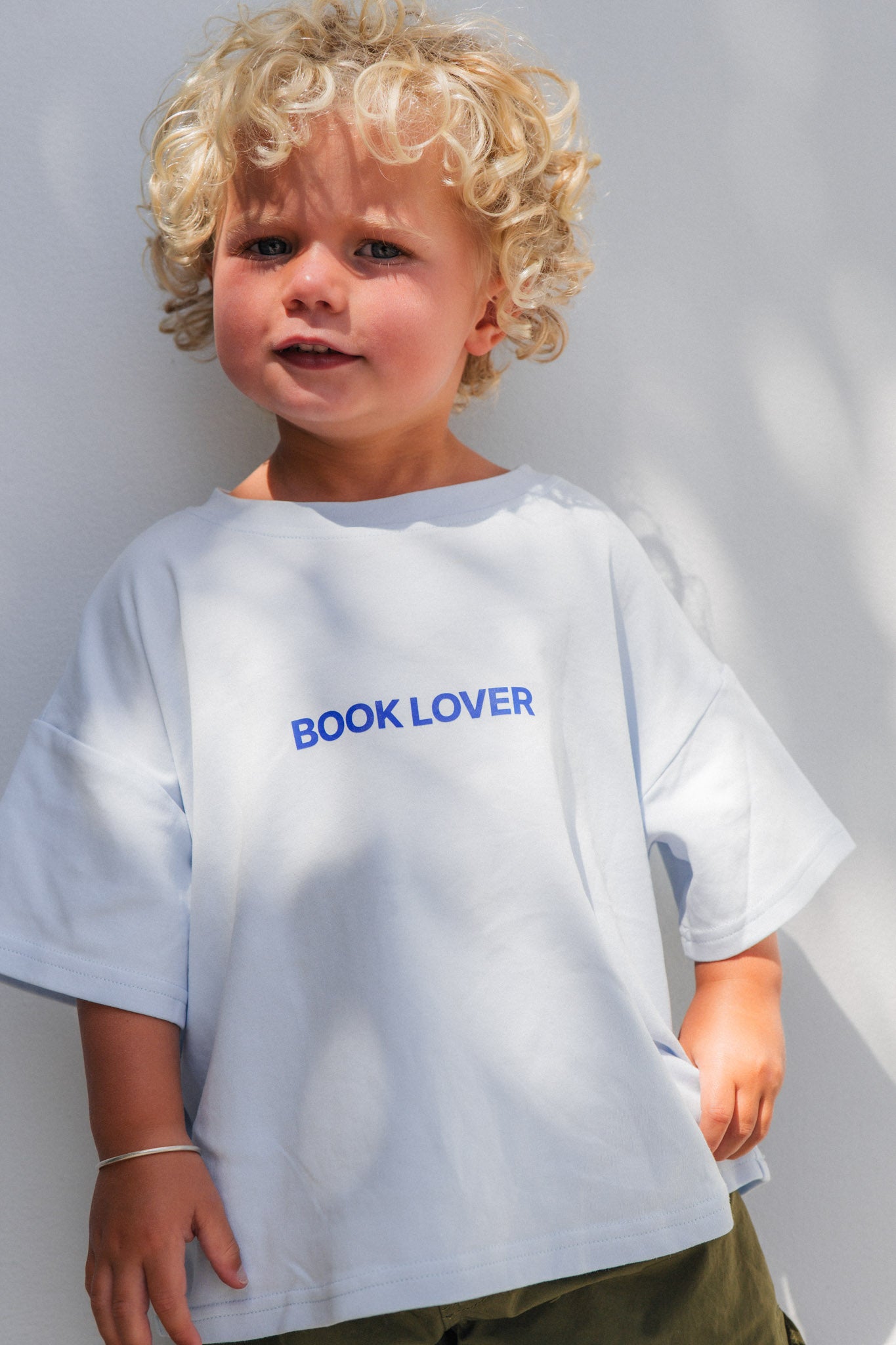 Book Lover Organic Tee - Blue