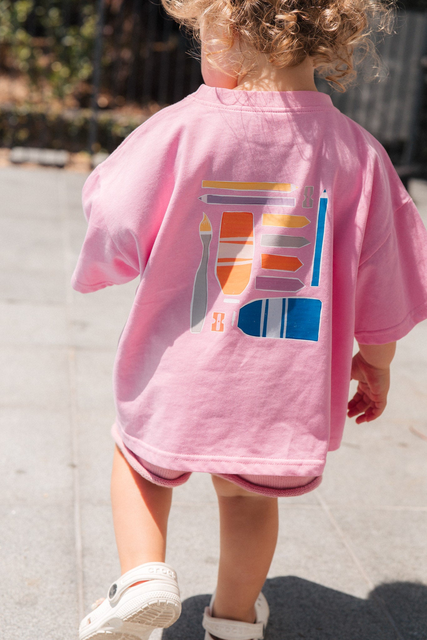 Make More Art Tee - Pink