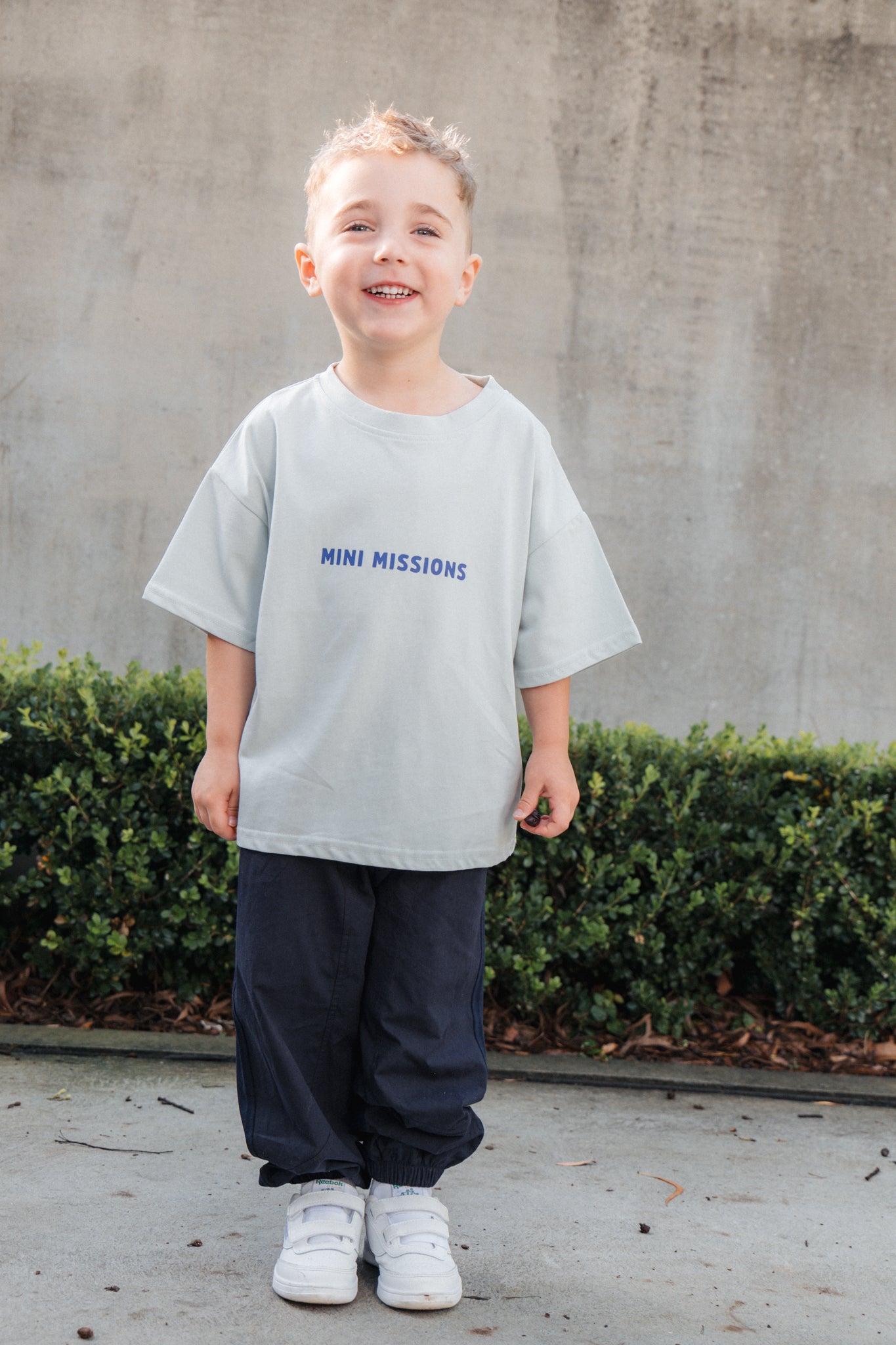 Mini Missions Tee - Sky