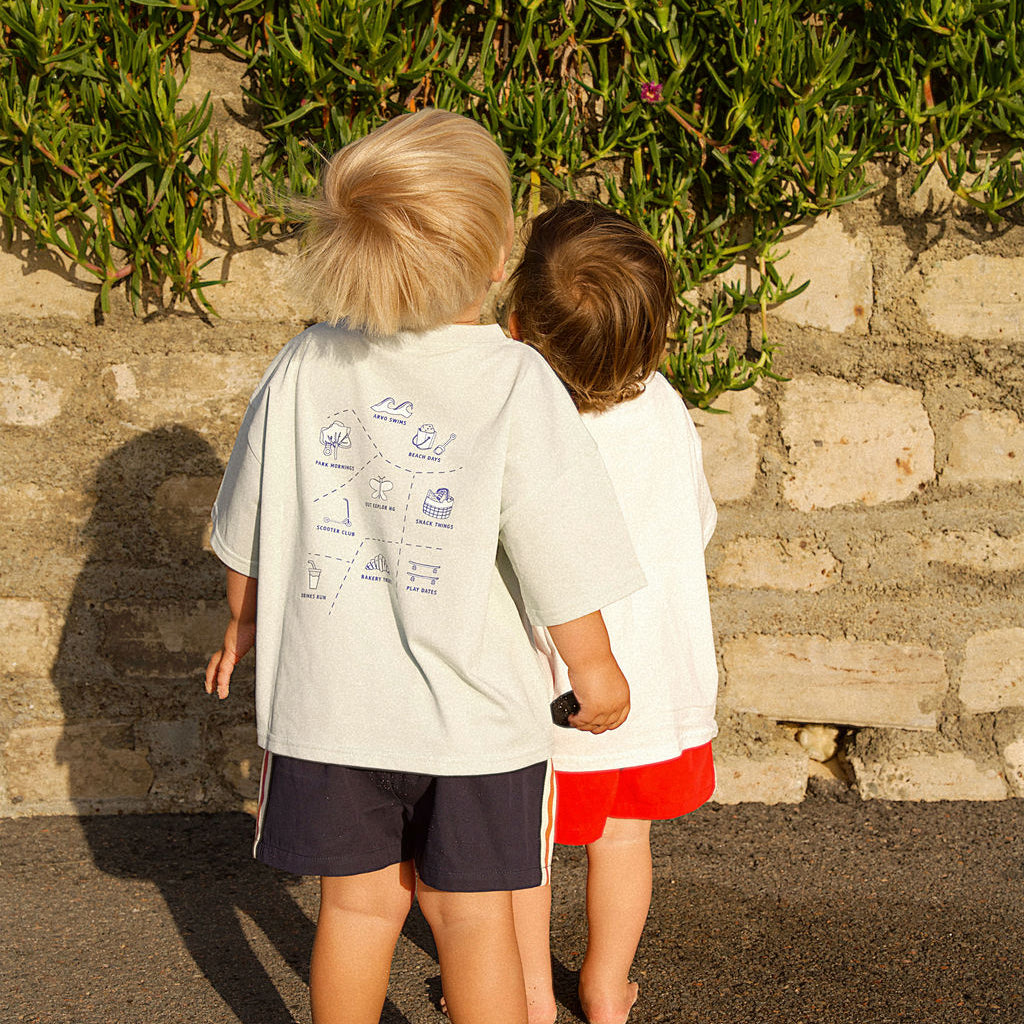 Mini Missions Tee - Sky