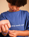 Eat Sleep Snack Repeat Tee - Midnight