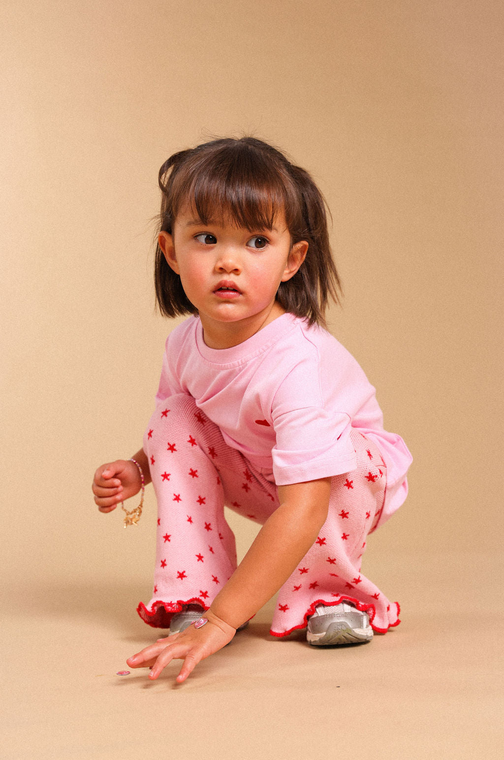 Star Leggings - Strawberry