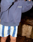 Stripe Shorts - Blue