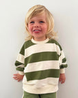 Stripe Jumper - Olive