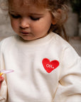 OH Love Heart Jumper - Cream