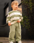Stripe Jumper - Olive