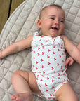 Raspberry Organic Bodysuit